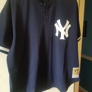 Navy Yankees Pull Over #42 Riveria